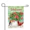 Welcome Cardinal Bird & Spring Bouquet Flag